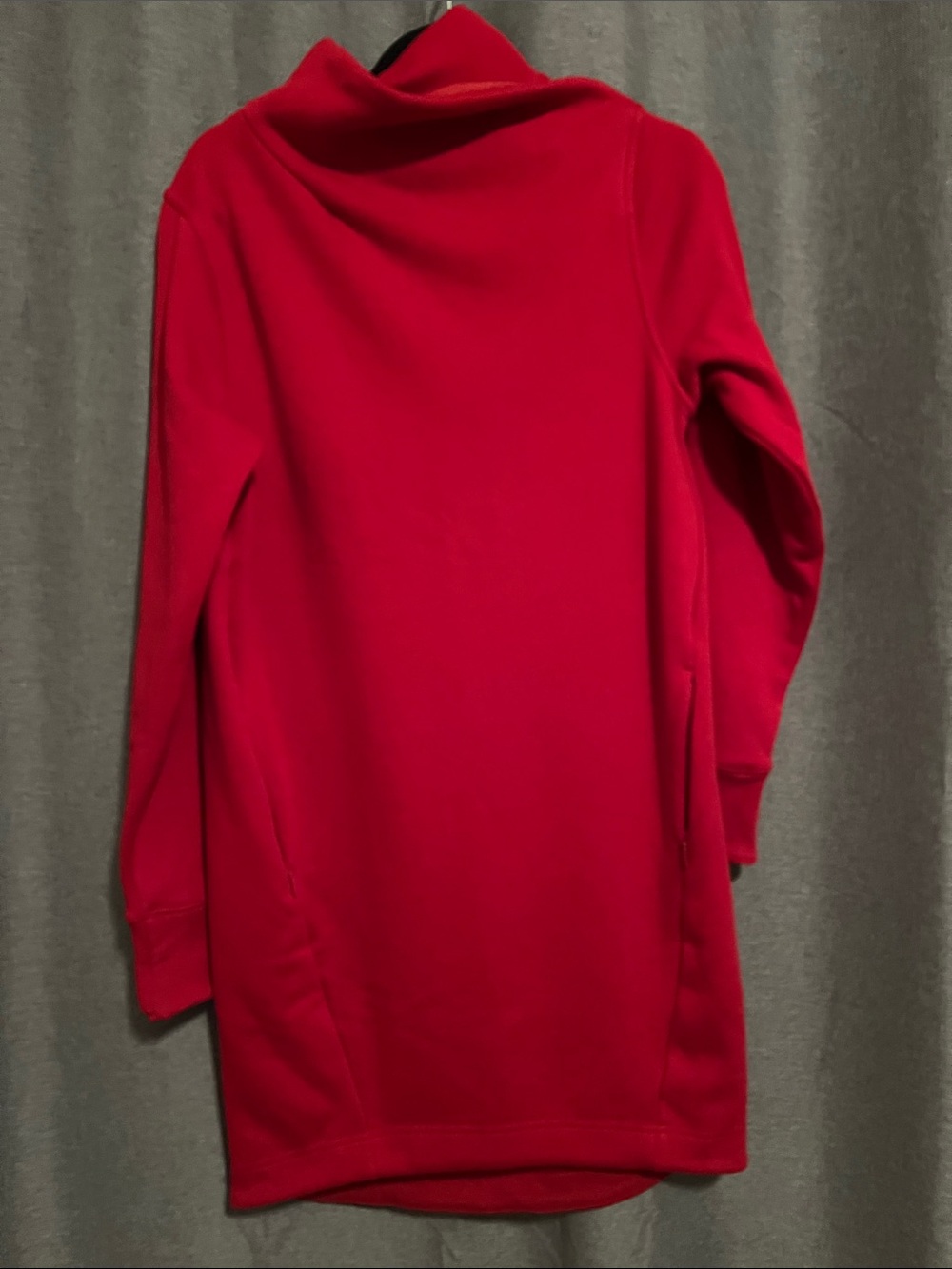 Athleta Red Cowl Neck Tunic Sweater